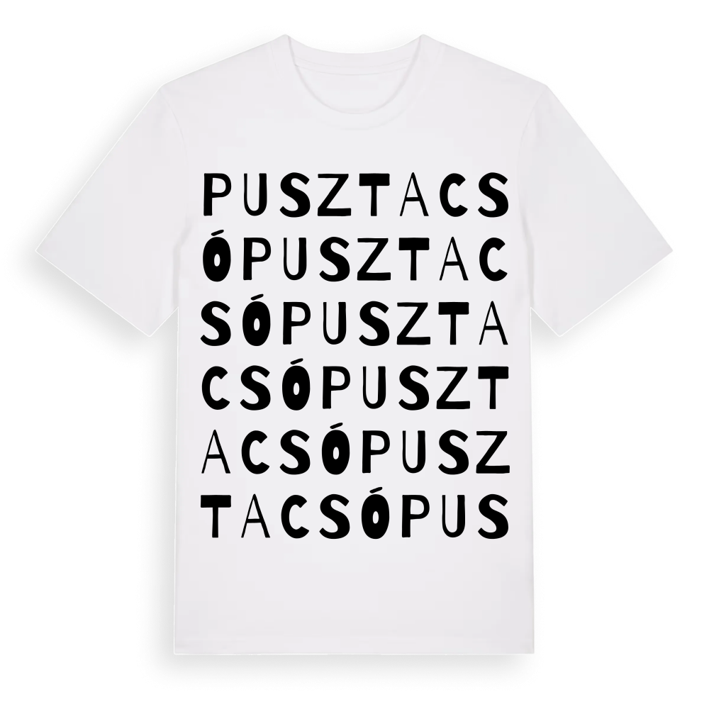 Pusztacsó ordlek t-shirt – White, i miljö