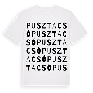 Pusztacsó ordlek t-shirt – ekologisk bomull t-shirt från Pinshirt