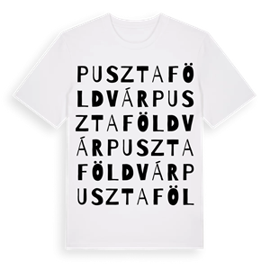 Pusztaföldvár ordlek t-shirt – ekologisk bomull t-shirt från Pinshirt