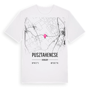 Pusztahencse karta t-shirt – ekologisk bomull t-shirt från Pinshirt