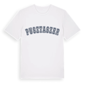 Pusztaszer college t-shirt – ekologisk bomull t-shirt från Pinshirt