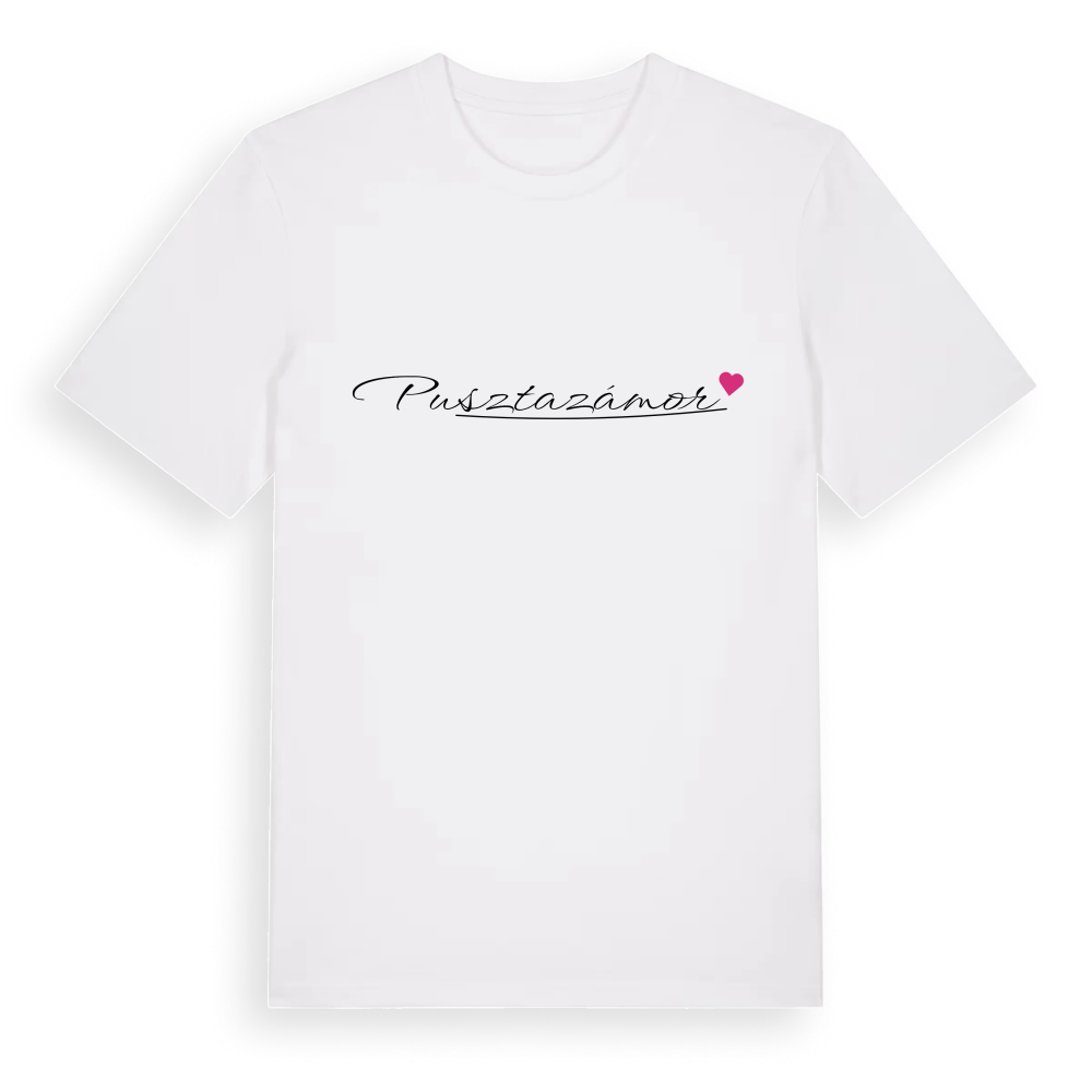 Pusztazámor hjärta t-shirt – White, i miljö