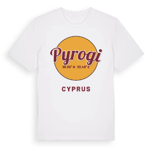 Pyrogi cirkel t-shirt – ekologisk bomull t-shirt från Pinshirt
