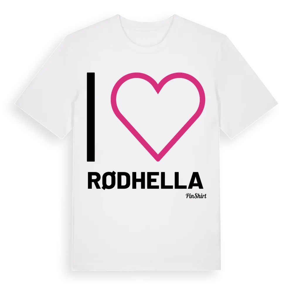 Jag älskar Rødhella t-shirt stort tryck i miljö