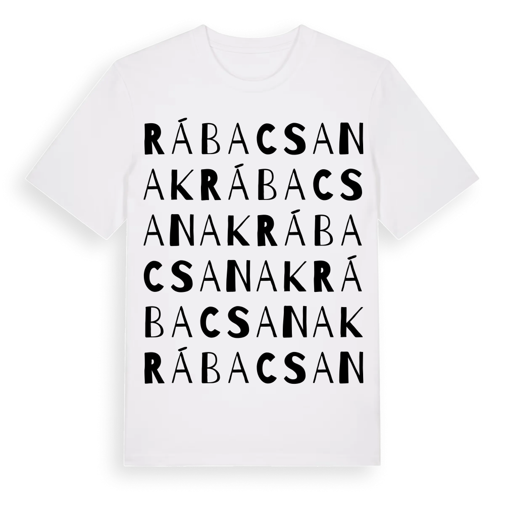 Rábacsanak ordlek t-shirt – White, i miljö
