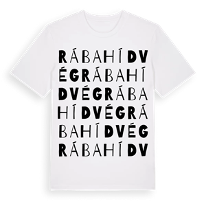Rábahídvég ordlek t-shirt – ekologisk bomull t-shirt från Pinshirt