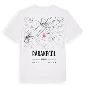 Rábakecöl karta t-shirt – ekologisk bomull t-shirt från Pinshirt