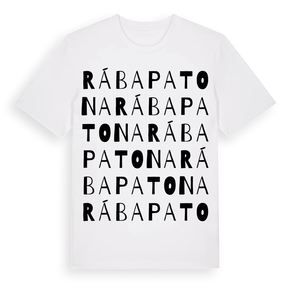 Rábapatona ordlek t-shirt – White, i miljö