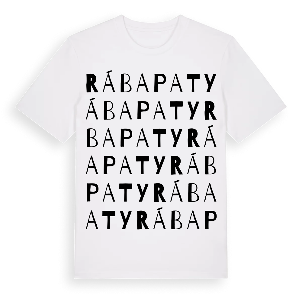 Rábapaty ordlek t-shirt – White, i miljö