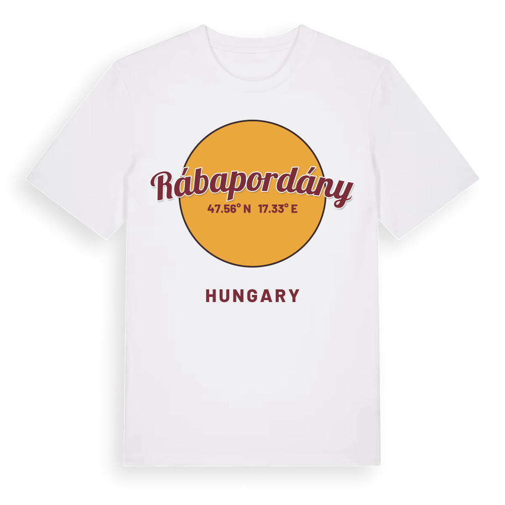 Rábapordány cirkel t-shirt – White, i miljö