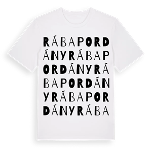 Rábapordány ordlek t-shirt – ekologisk bomull t-shirt från Pinshirt