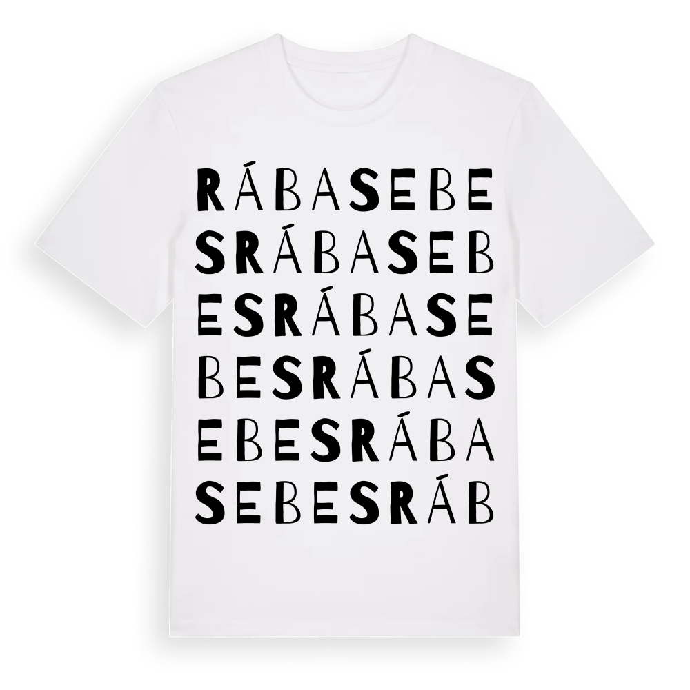Rábasebes ordlek t-shirt – White, i miljö