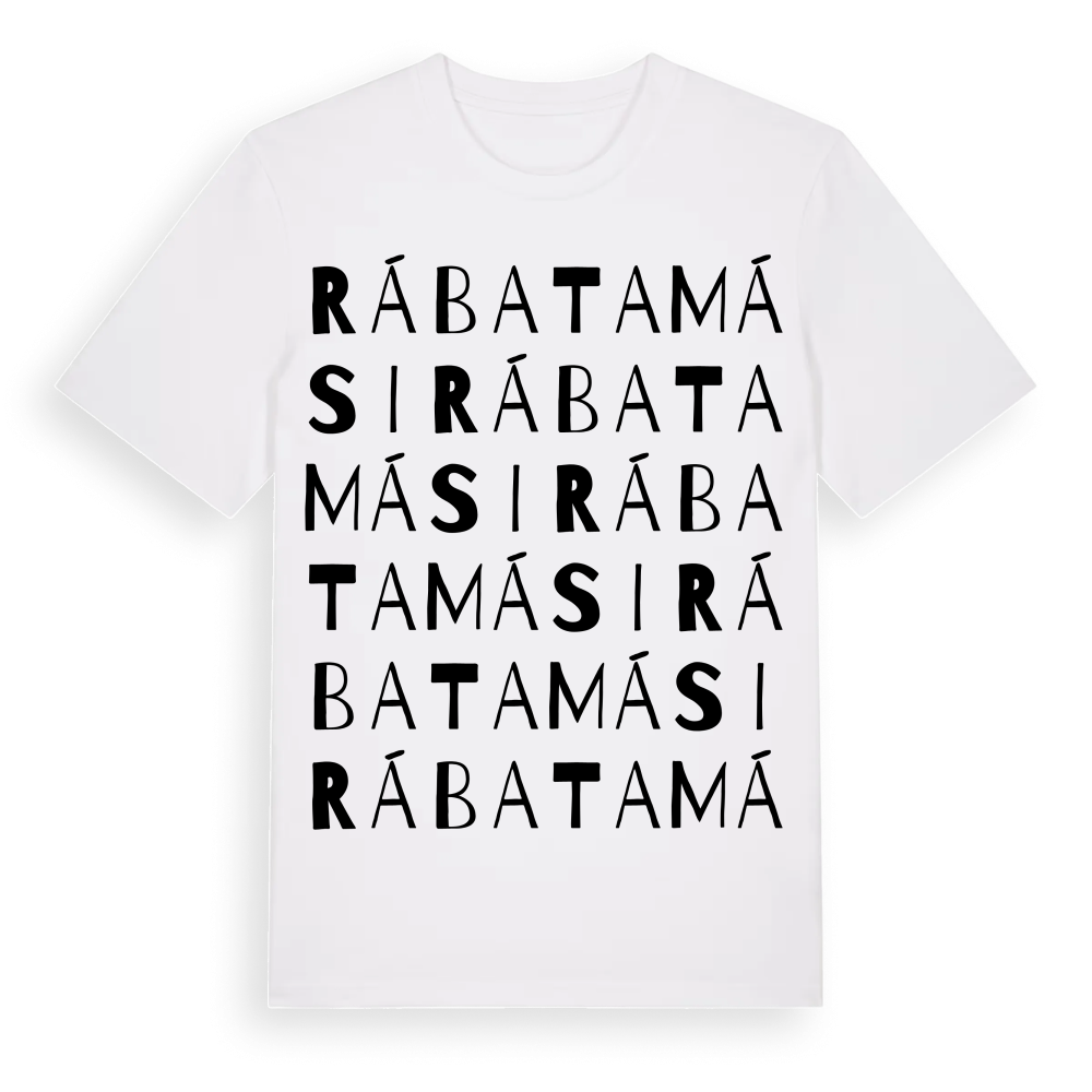 Rábatamási ordlek t-shirt – White, i miljö