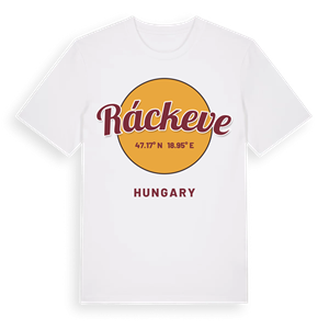 Ráckeve cirkel t-shirt – ekologisk bomull t-shirt från Pinshirt