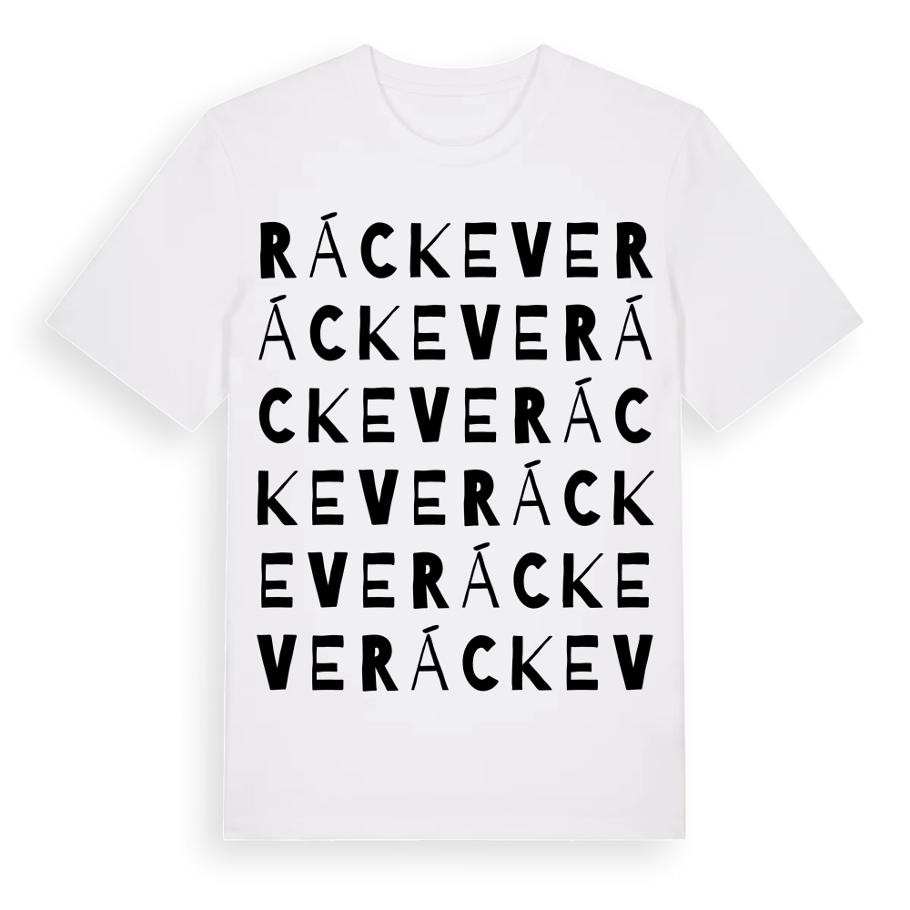 Ráckeve ordlek t-shirt – White, i miljö