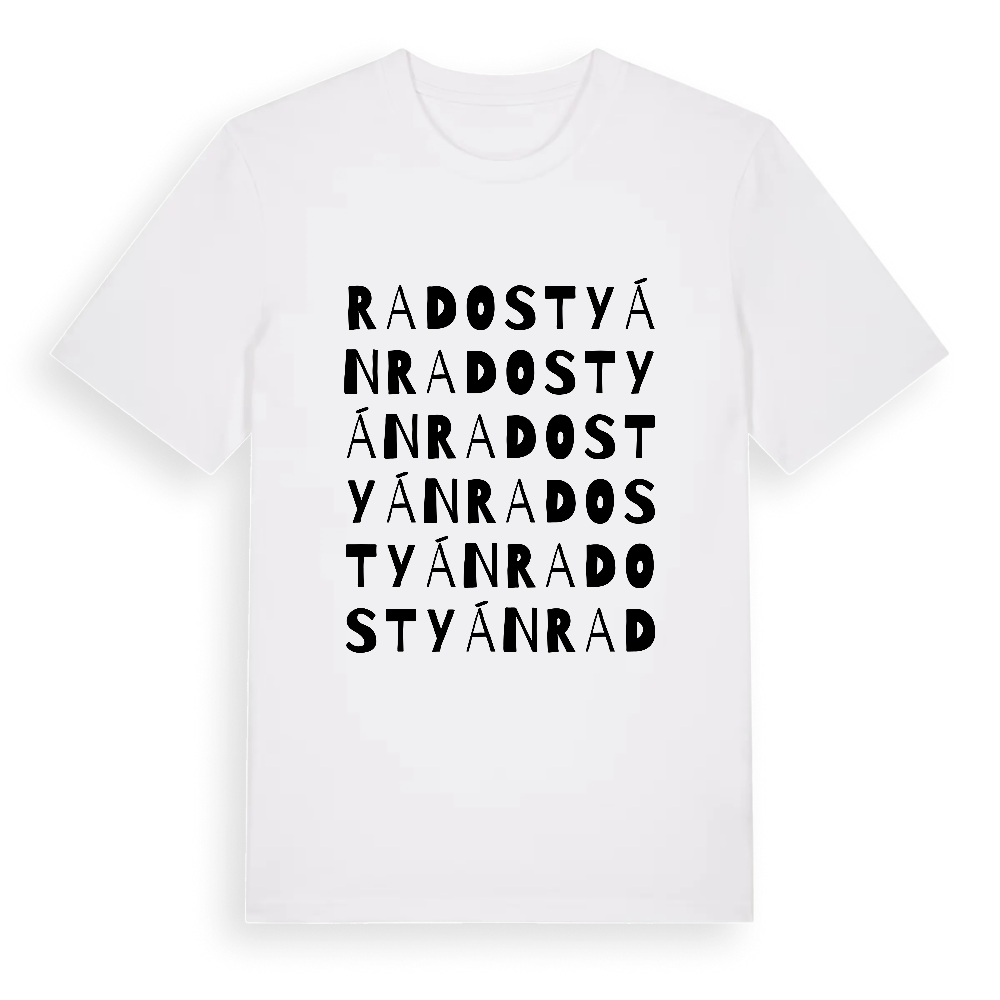 Radostyán ordlek t-shirt – White, i miljö