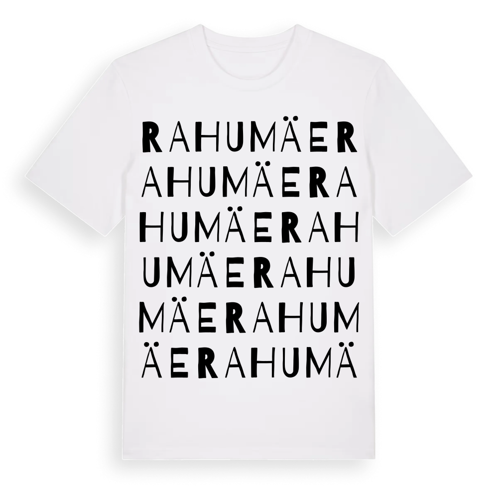 Rahumäe ordlek t-shirt – White, i miljö