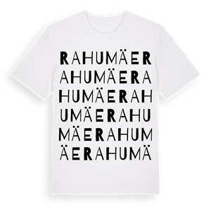 Rahumäe ordlek t-shirt – ekologisk bomull t-shirt från Pinshirt