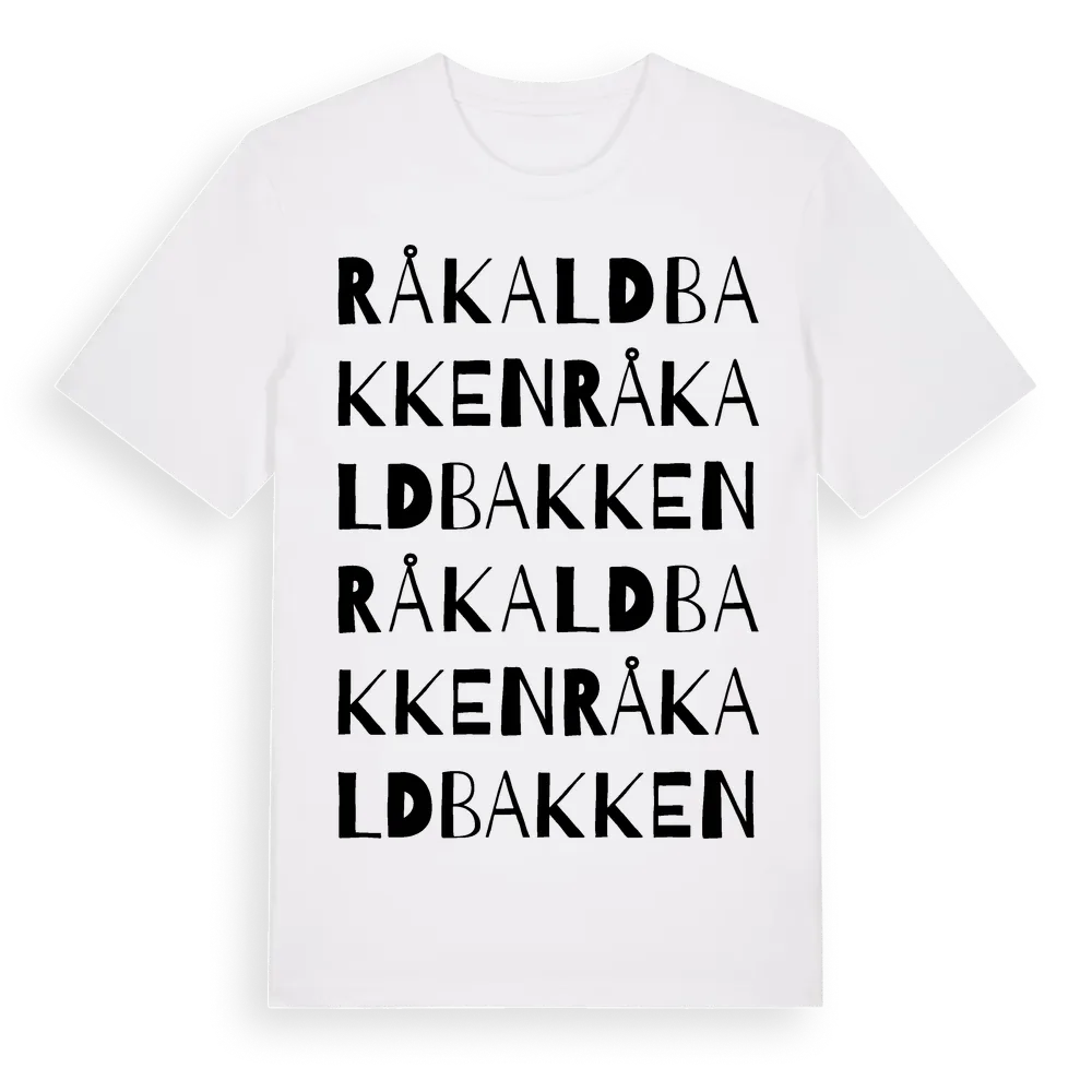 Råkaldbakken ordlek t-shirt i miljö