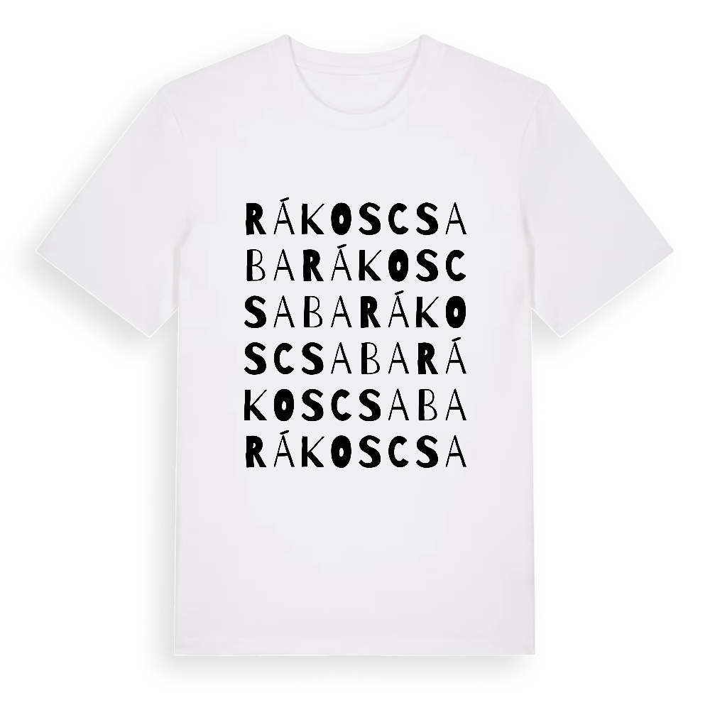 Rákoscsaba ordlek t-shirt – White, i miljö