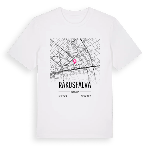 Rákosfalva karta t-shirt – ekologisk bomull t-shirt från Pinshirt