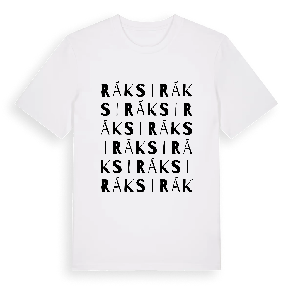 Ráksi ordlek t-shirt – White, i miljö