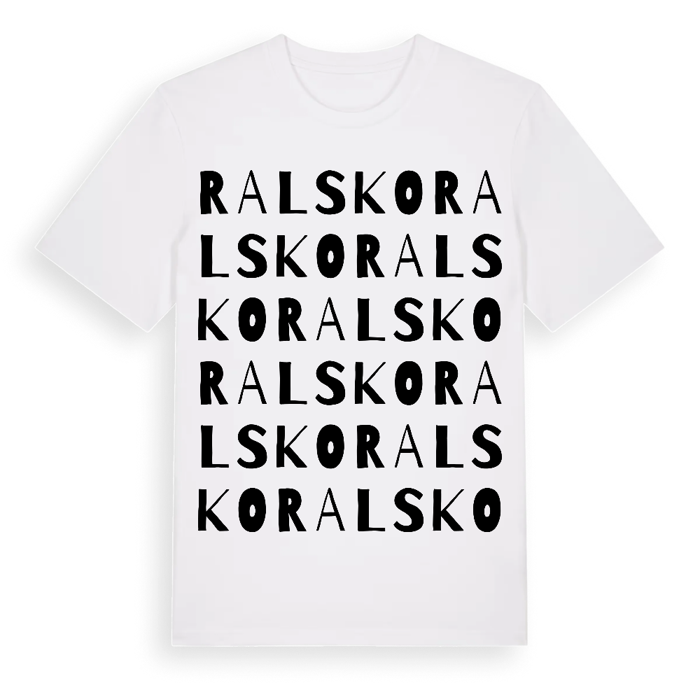 Ralsko ordlek t-shirt – White, i miljö