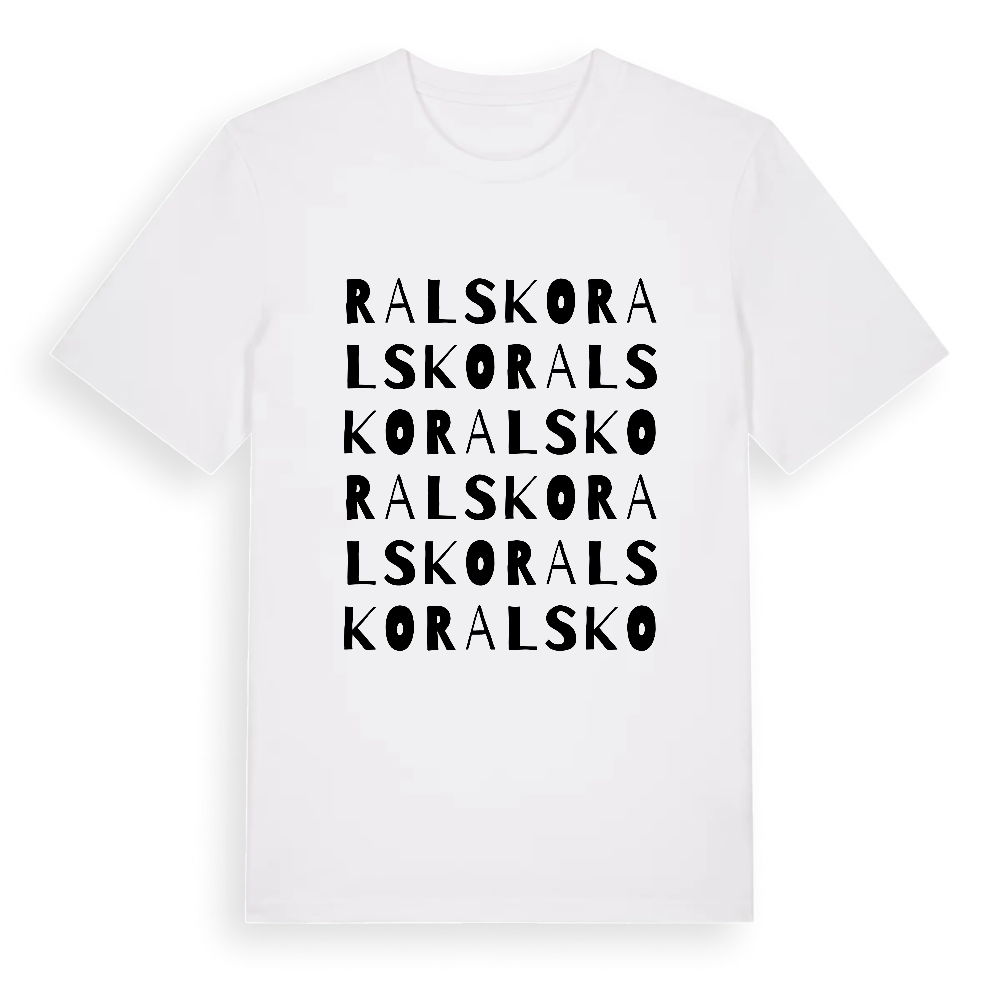 Ralsko ordlek t-shirt – White, i miljö