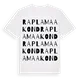 Rapla maakond ordlek t-shirt