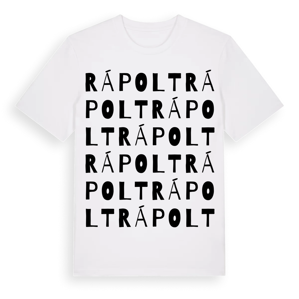 Rápolt ordlek t-shirt – White, i miljö