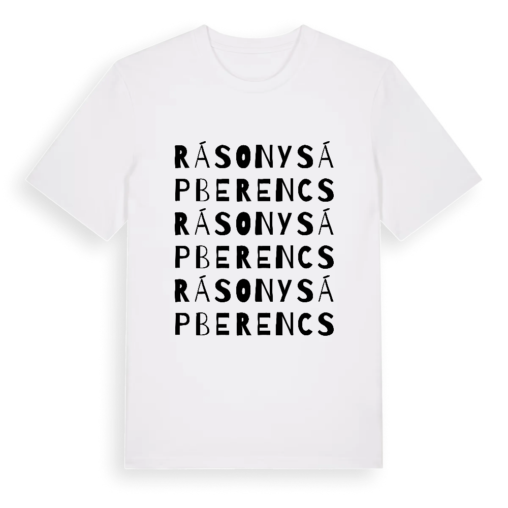 Rásonysápberencs ordlek t-shirt – White, i miljö