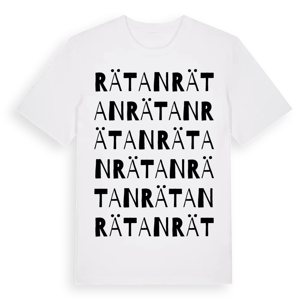 Rätan ordlek t-shirt i miljö
