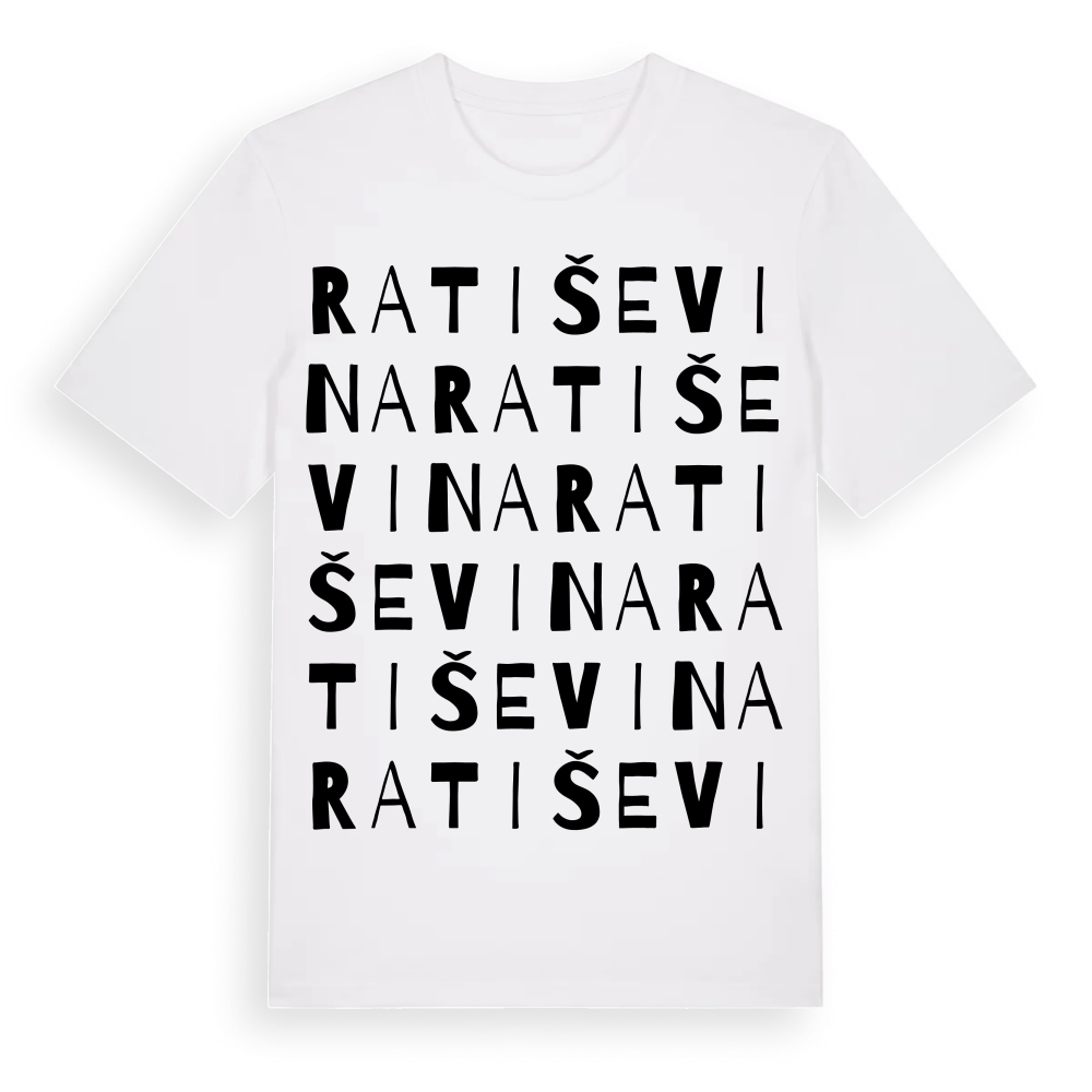 Ratiševina ordlek t-shirt – White, i miljö