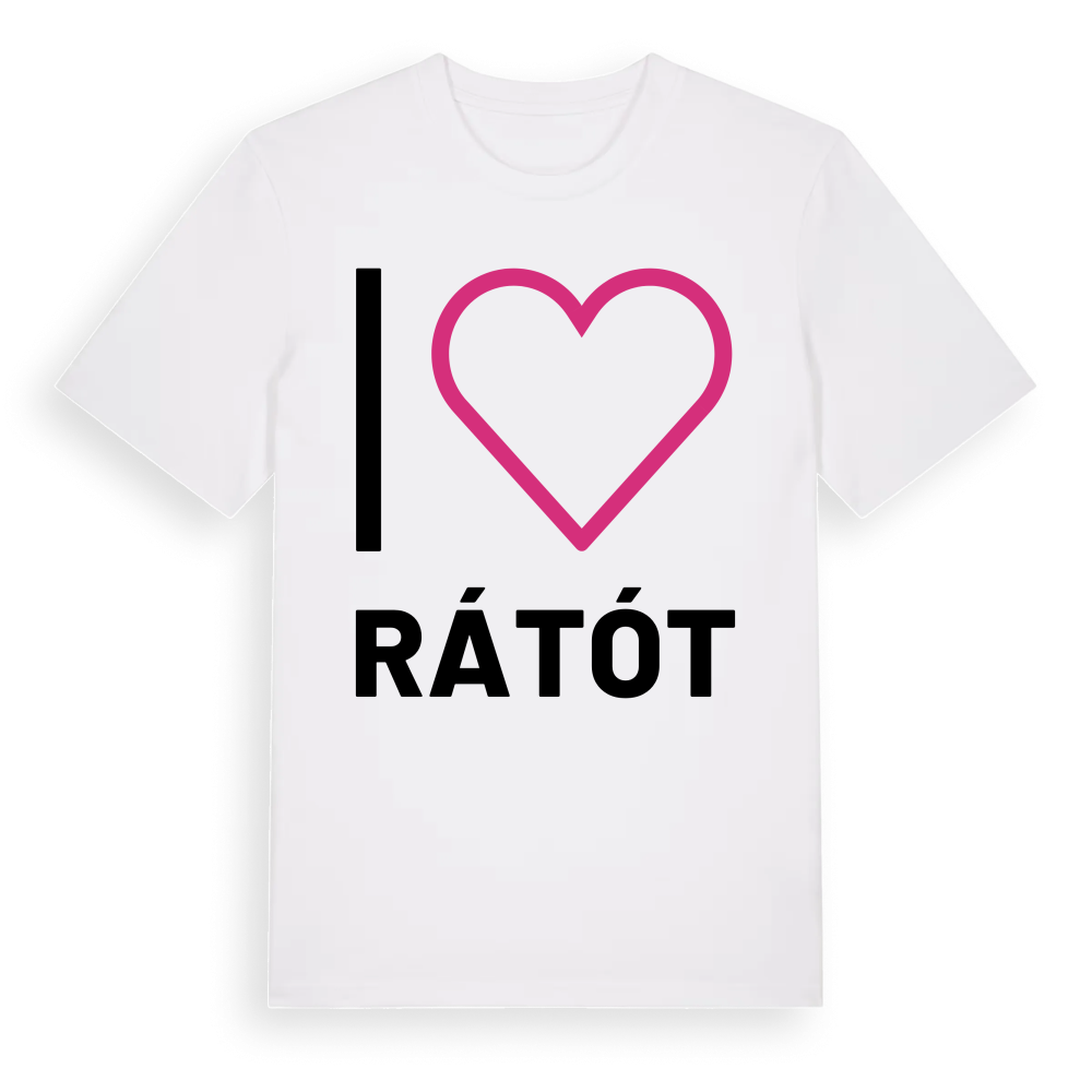 Jag älskar Rátót t-shirt stort tryck – White, i miljö