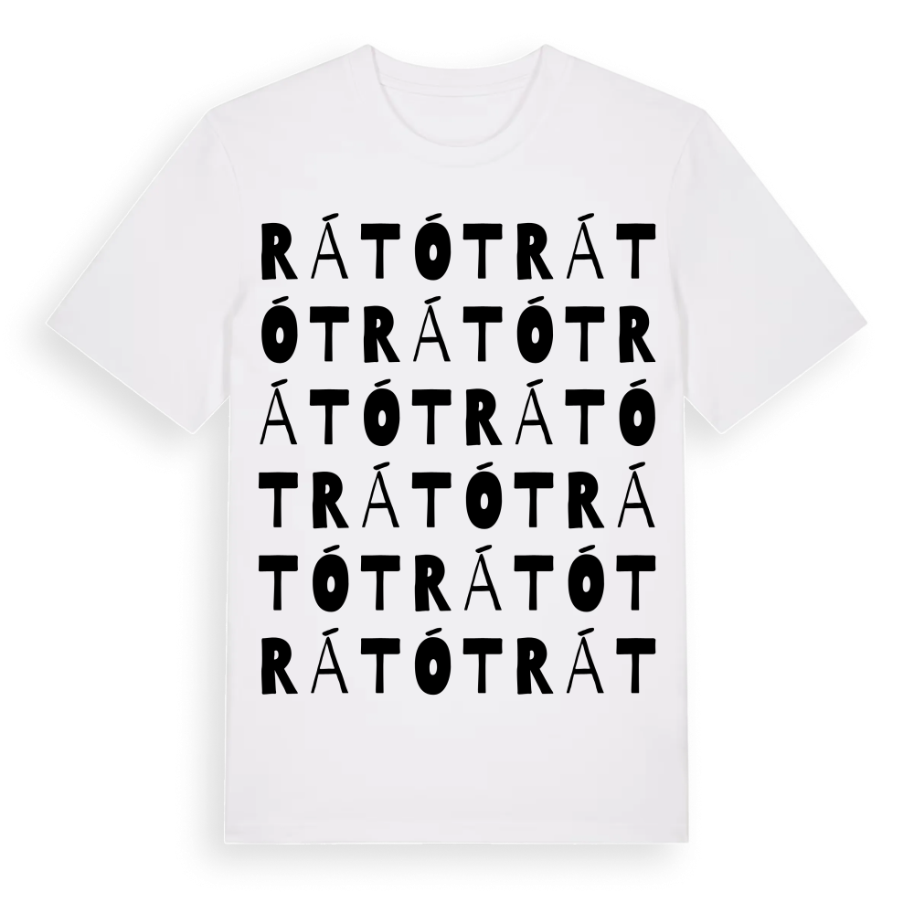 Rátót ordlek t-shirt – White, i miljö