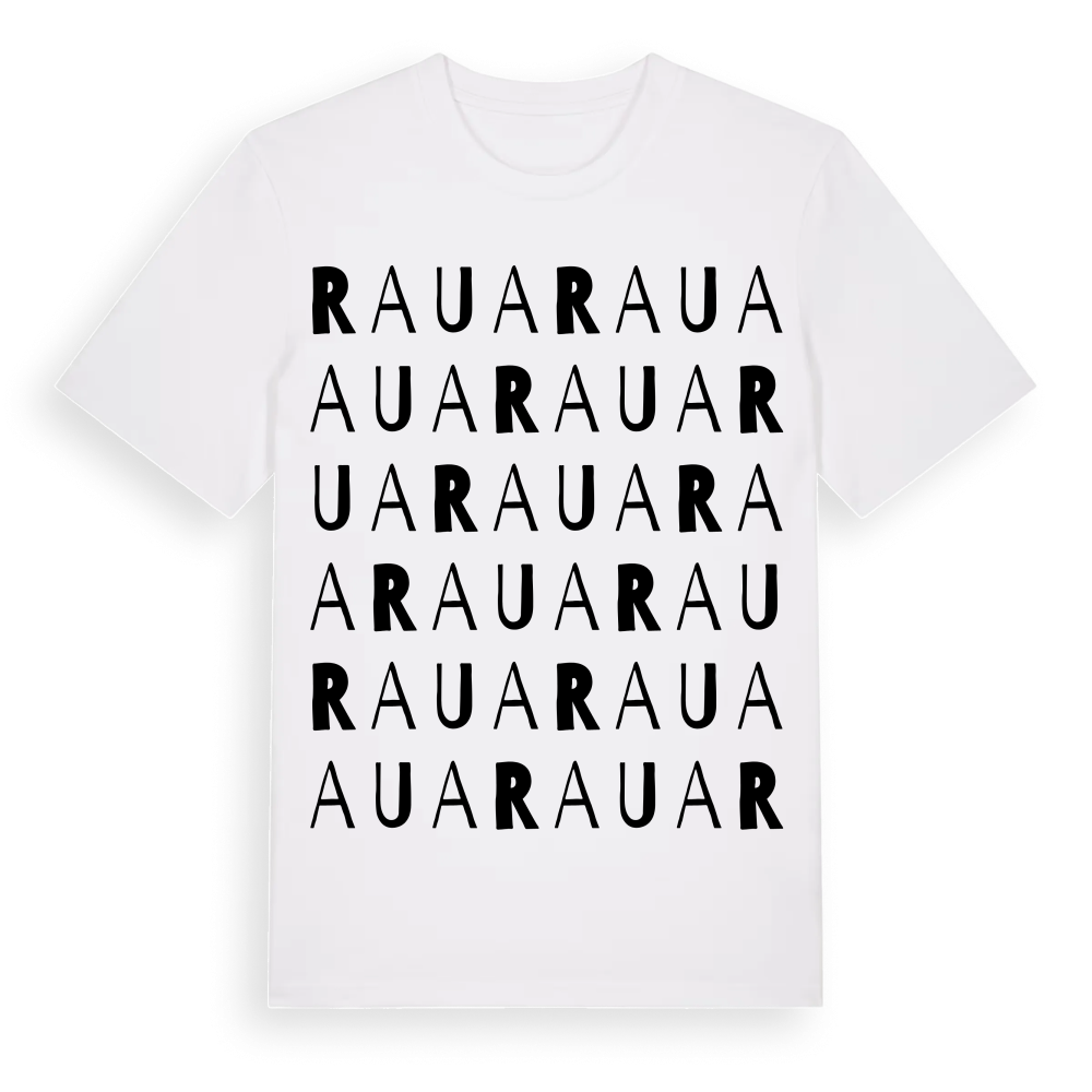 Raua ordlek t-shirt – White, i miljö