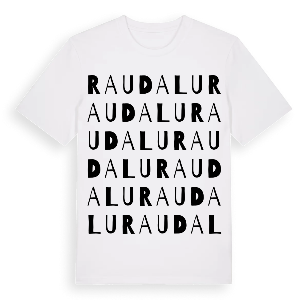 Raudalu ordlek t-shirt – White, i miljö