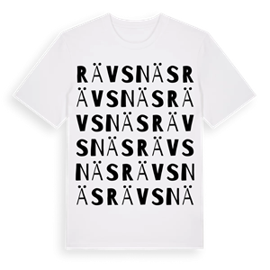 Rävsnäs ordlek t-shirt – ekologisk bomull t-shirt från Pinshirt