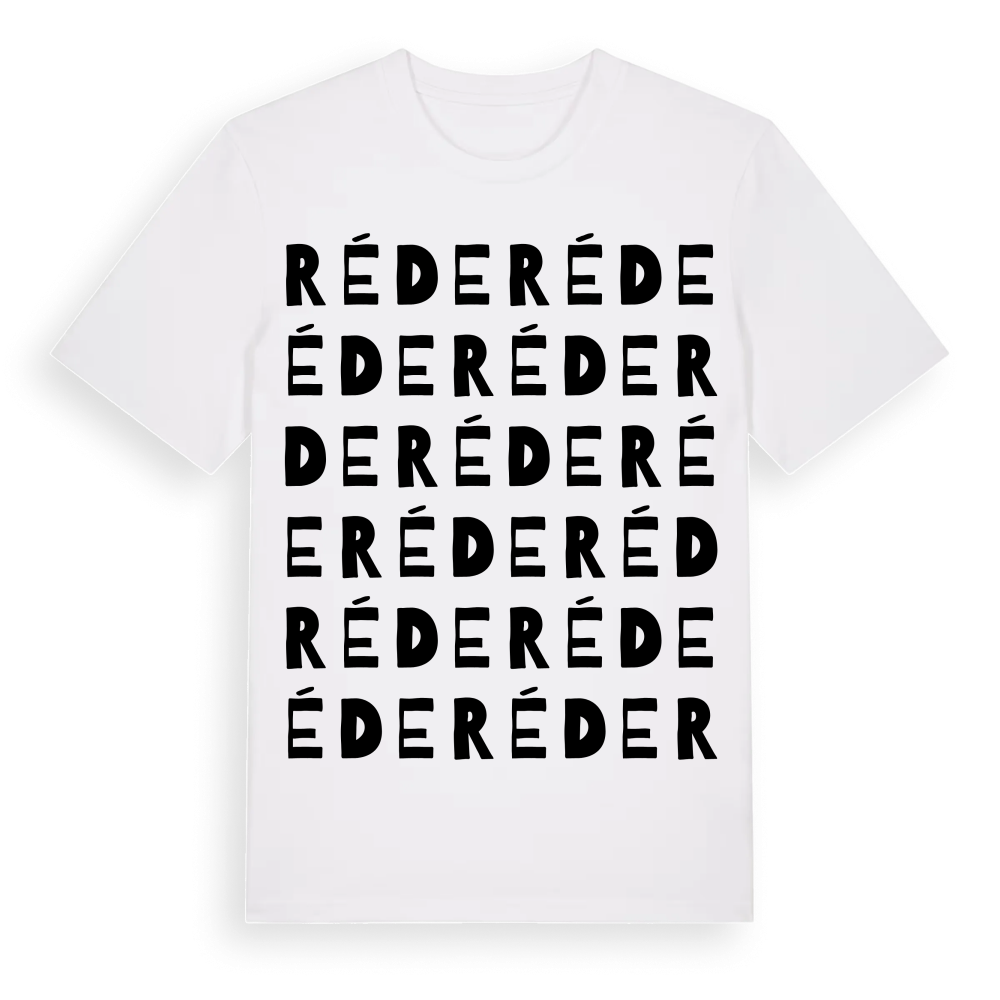 Réde ordlek t-shirt – White, i miljö