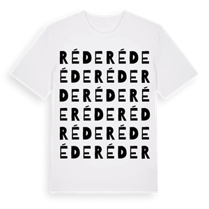 Réde ordlek t-shirt – ekologisk bomull t-shirt från Pinshirt