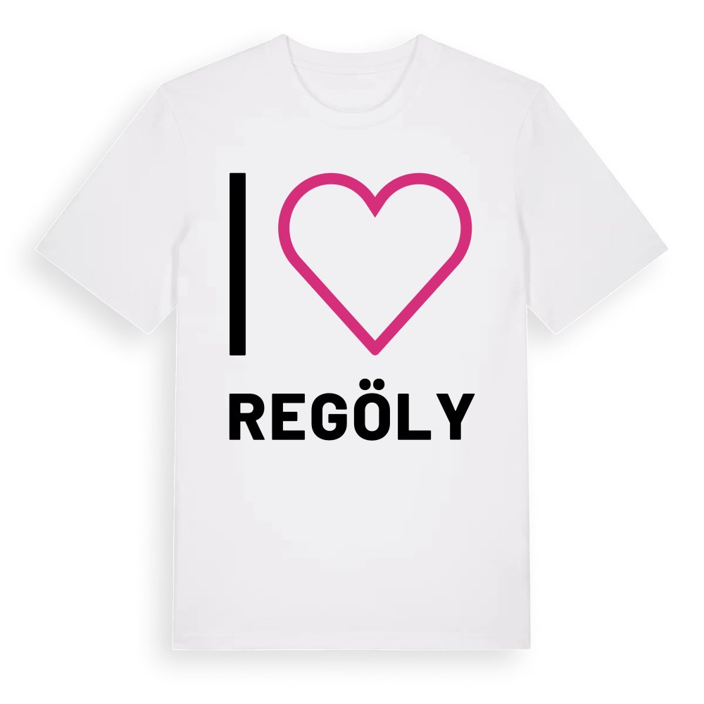 Jag älskar Regöly t-shirt stort tryck – White, i miljö