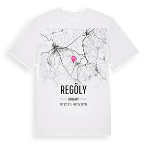 Regöly karta t-shirt – ekologisk bomull t-shirt från Pinshirt
