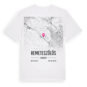 Remeteszőlős karta t-shirt – ekologisk bomull t-shirt från Pinshirt