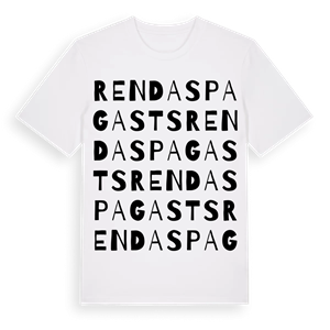 Rendas pagasts ordlek t-shirt – ekologisk bomull t-shirt från Pinshirt