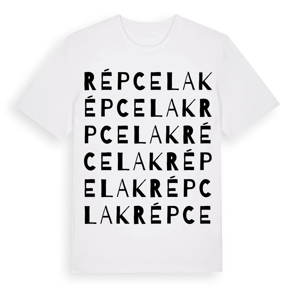 Répcelak ordlek t-shirt – White, i miljö