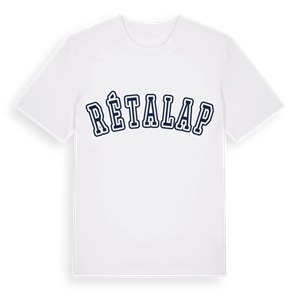 Rétalap college t-shirt – ekologisk bomull t-shirt från Pinshirt