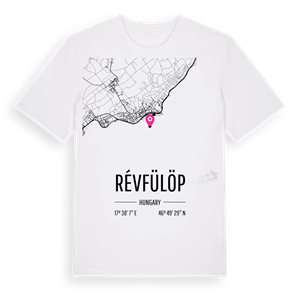 Révfülöp karta t-shirt – ekologisk bomull t-shirt från Pinshirt