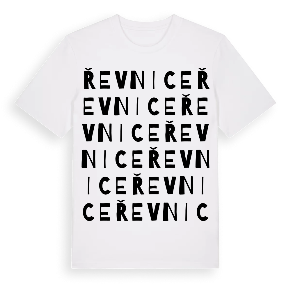 Řevnice ordlek t-shirt – White, i miljö