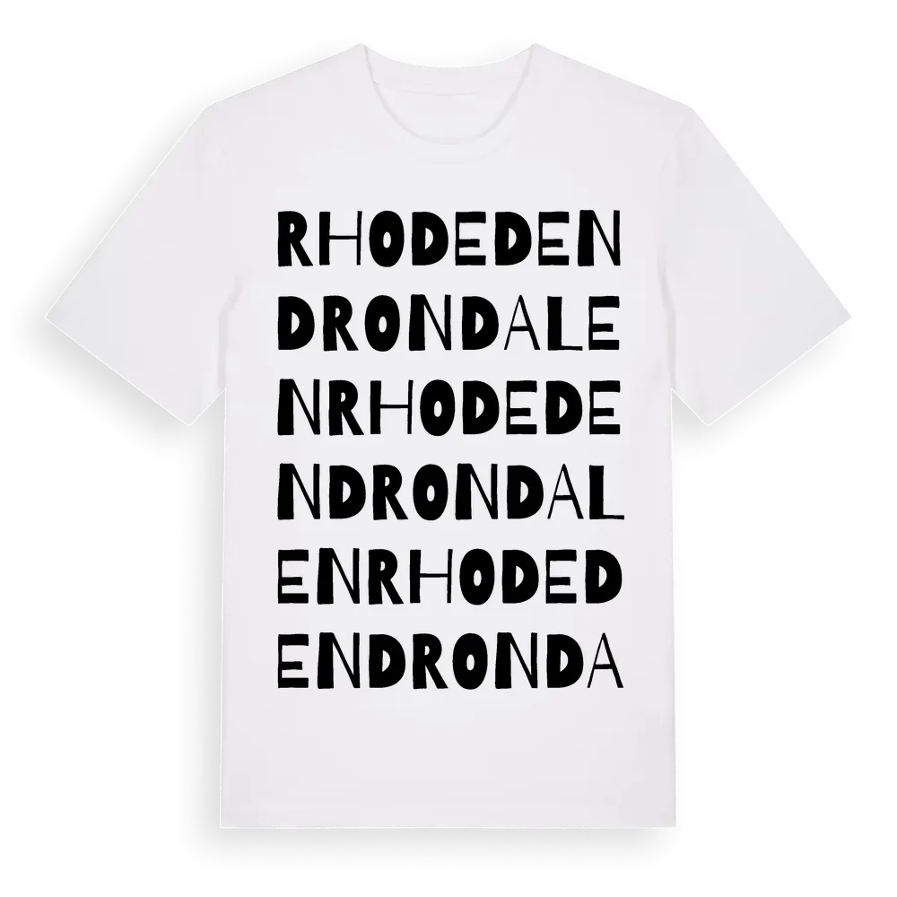 Rhodedendrondalen ordlek t-shirt i miljö