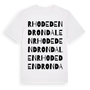 Rhodedendrondalen ordlek t-shirt – ekologisk bomull t-shirt från Pinshirt